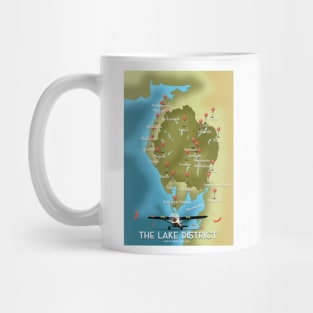 Map of the Lake District Mug